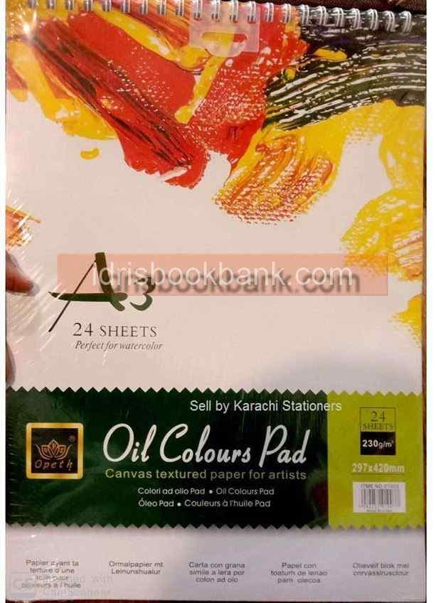 OIL COLOUR PAD A3-01003