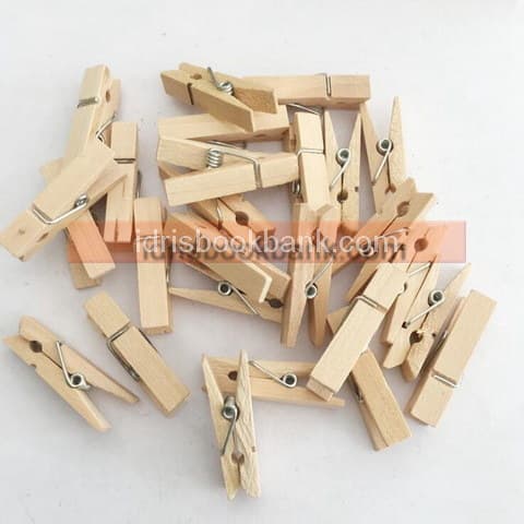 DIY WOODEN CLIP 18P COLOURED VGS-2901