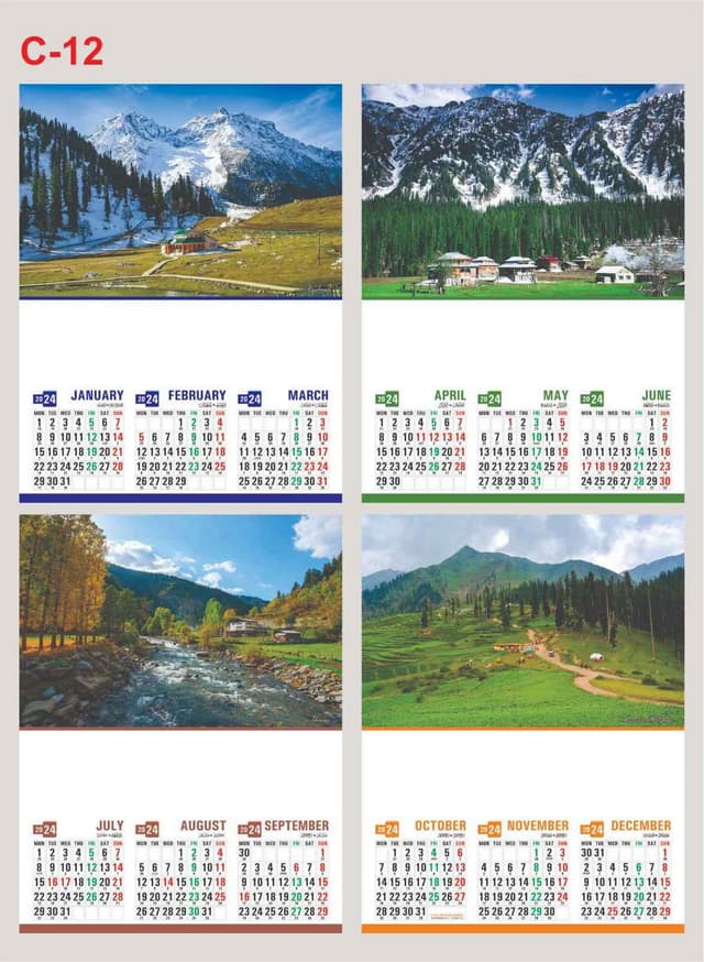CALENDAR 4 PAGE 18*23 NO C-12