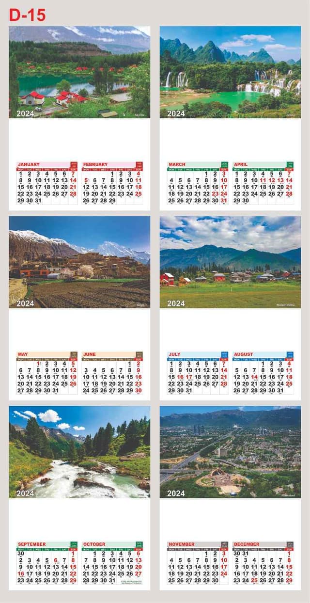 CALENDAR 6 PAGE 18*23 NO D-15