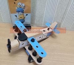WOODEN TOY NO-814 AEROPLANE BUILDING SET
