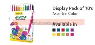 DOLLAR ECONO FIBRE TIP MARKER 10SET