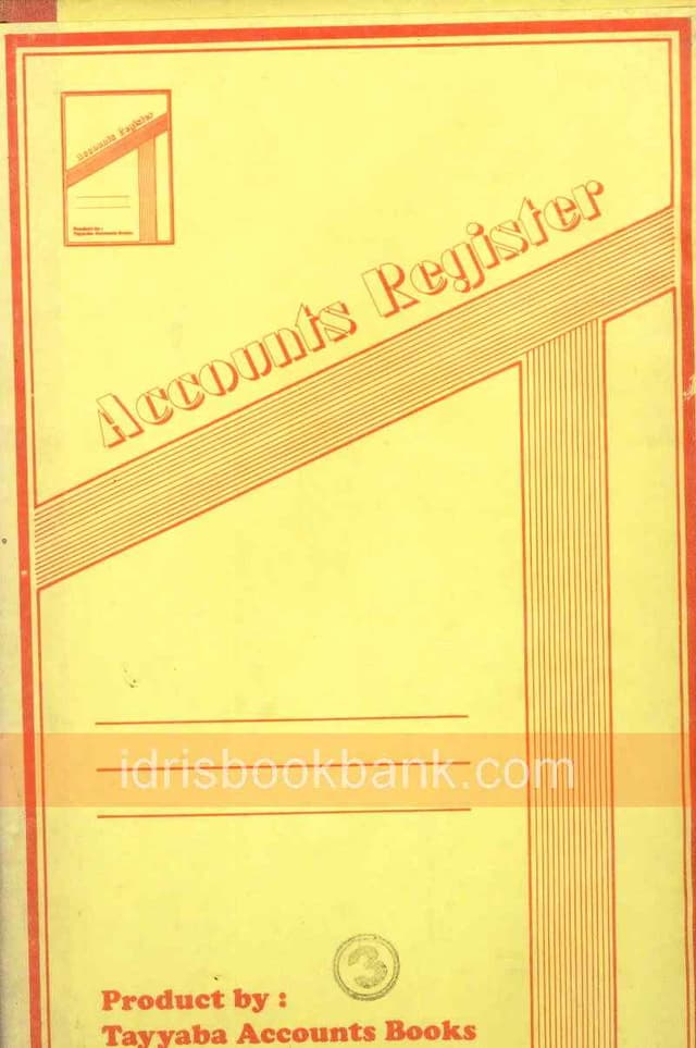 ACCOUNTS REGISTER JOURNAL NO 3