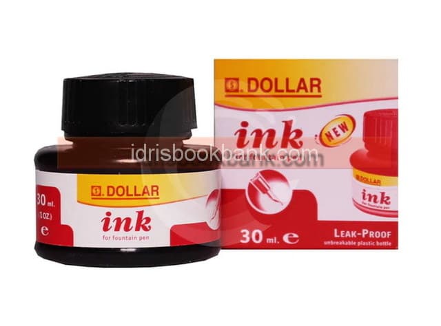 DOLLAR IN FOR FOUNTAIN PEN RED 30ML