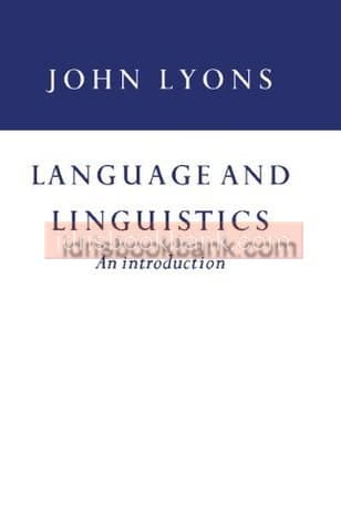 AN INTRODUCTION LANGUAGE AND LINGUSTICS