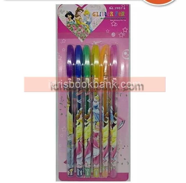 GLITTER PEN 6 COLOUR SMALL