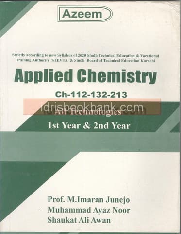 APPLIED CHEMISTRY CH-112-132-213