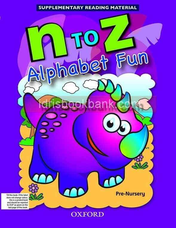 OXFORD N TO Z ALPHABET FUN PRE NURSERY