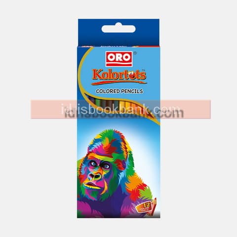ORO KOLORTOTS 12 COLOURES PENCIL