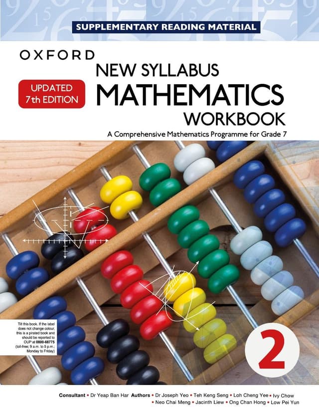 OXFORD NEW SYLLABUS MATHEMATICS WORK BOOK 2 7E