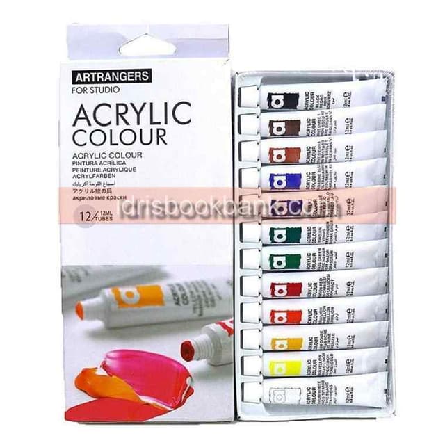 ART RANGERS ACRYLIC COLOUR SET 12PCS EA 1212C