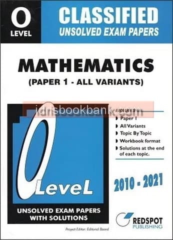 REDSPOT O LEVEL CLASSIFIED MATHEMATICS P1