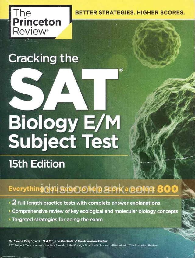CRACKING THE SAT BIOLOGY EM 15E