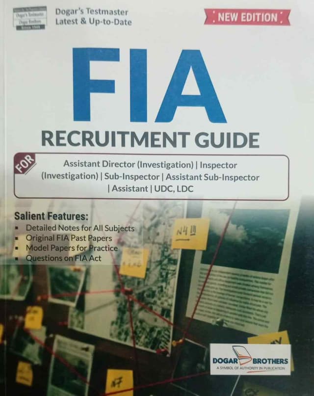 FIA RECRUITMENT TEST PRACTICE WORK BOOK (SR)