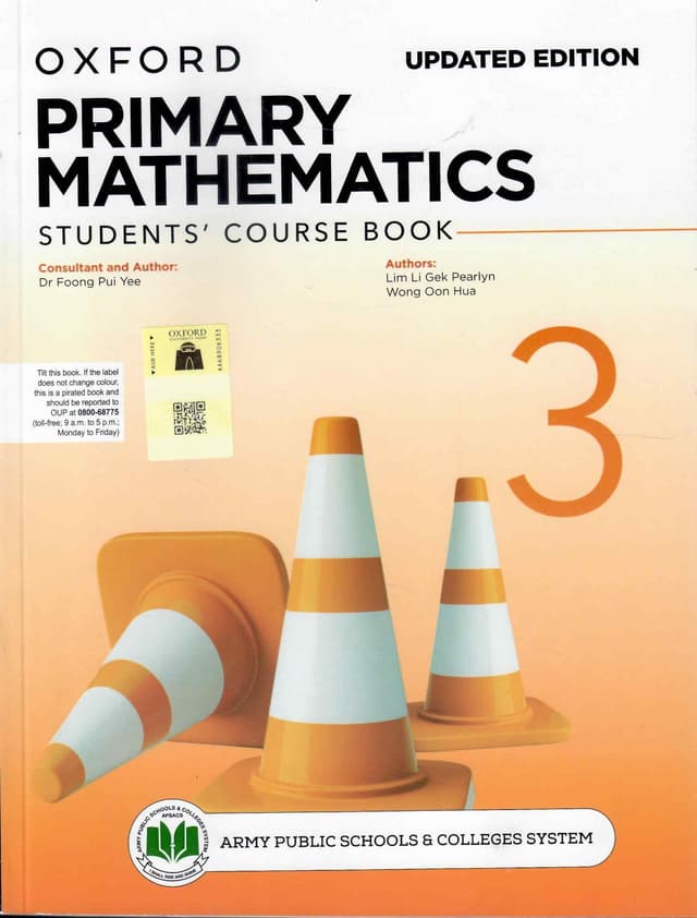 OXFORD PRIMARY MATHEMATICS STUDENTS COURSE BOOK 3 UPDATED EDITION