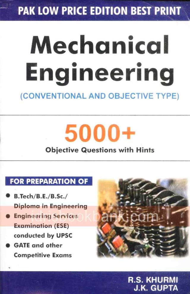 MECHANICAL ENGINEERING CONVENTIONAL AND OBJECTIVE TYPE