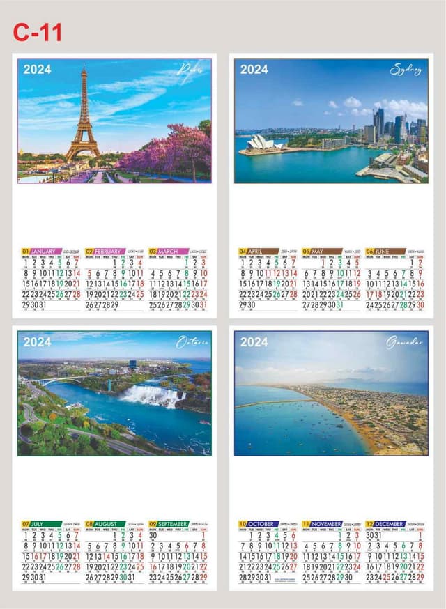 CALENDAR 4 PAGE 18*23 NO C-11