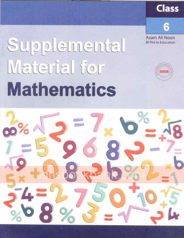 BSS SUPPLEMENTARY MATERIAL OF MATHEMATICS 6