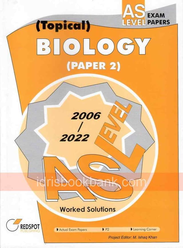 REDSPOT AS LEVEL BIOLOGY PAPER 2 TOPICAL