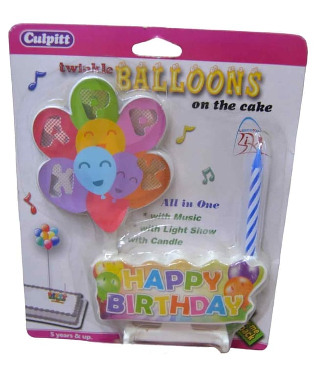 BIRTHDAY CANDLE NO 531 WITH LIGHT AND MUSIC