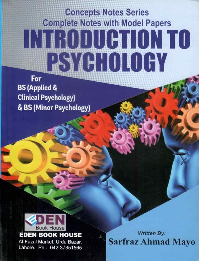 EDEN INTRODUCTION TO PSYCHOLOGY BS 1