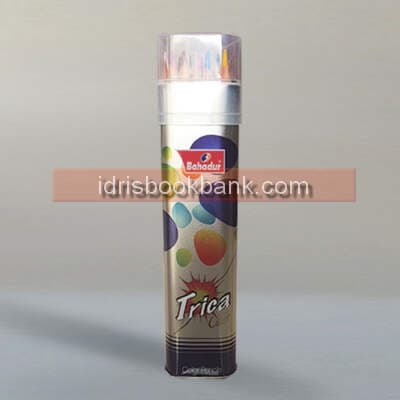 BAHADUR TRICA COLOUR TIN PACK 12 PCS