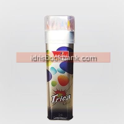 BAHADUR TRICA COLOUR TIN PACK 24 PCS