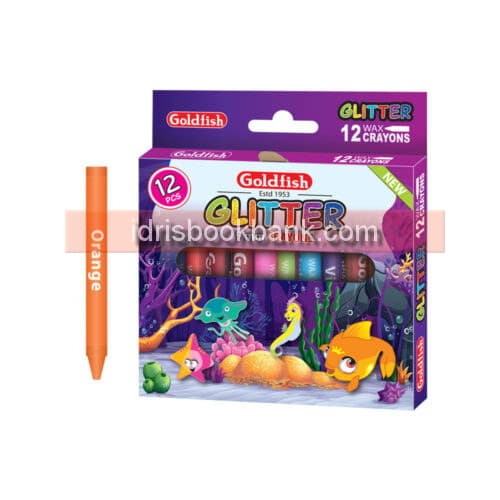 GOLDFISH GLITTER 9MM CARYONS 12 PCS