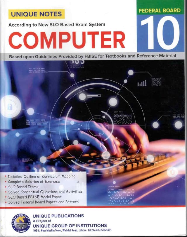 UNIQUE NOTES COMPUTER 10