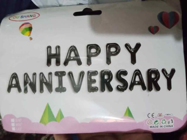 FOIL ANNIVERSARY BALLOON