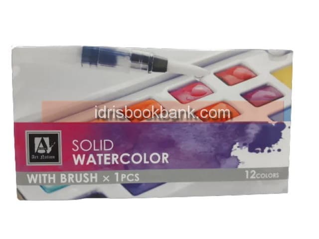 ART NATION SOLID WATERCOLOUR 12 NO-SDW12