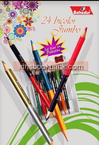 BAHADUR TRICA 24 COLOUR DOUBLE SIDE