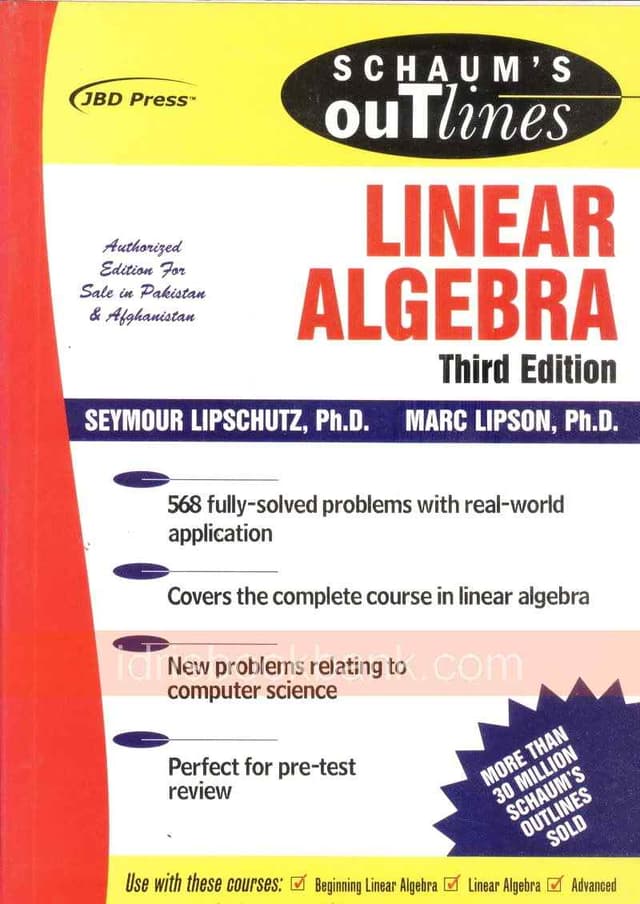 JBD LINEAR ALGEBRA 3RD EDITION