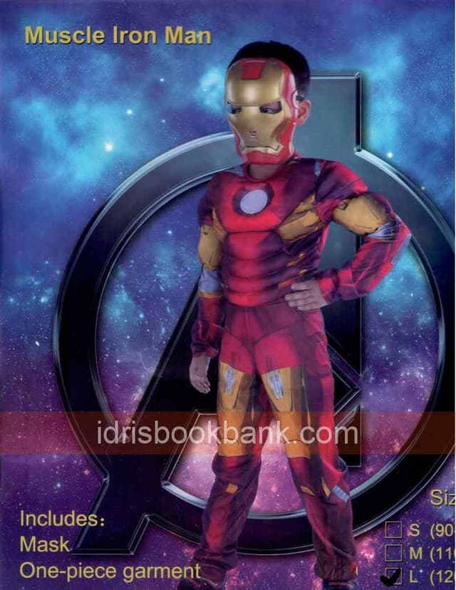 COSTUME MUSCLE IRON MAN LARGE