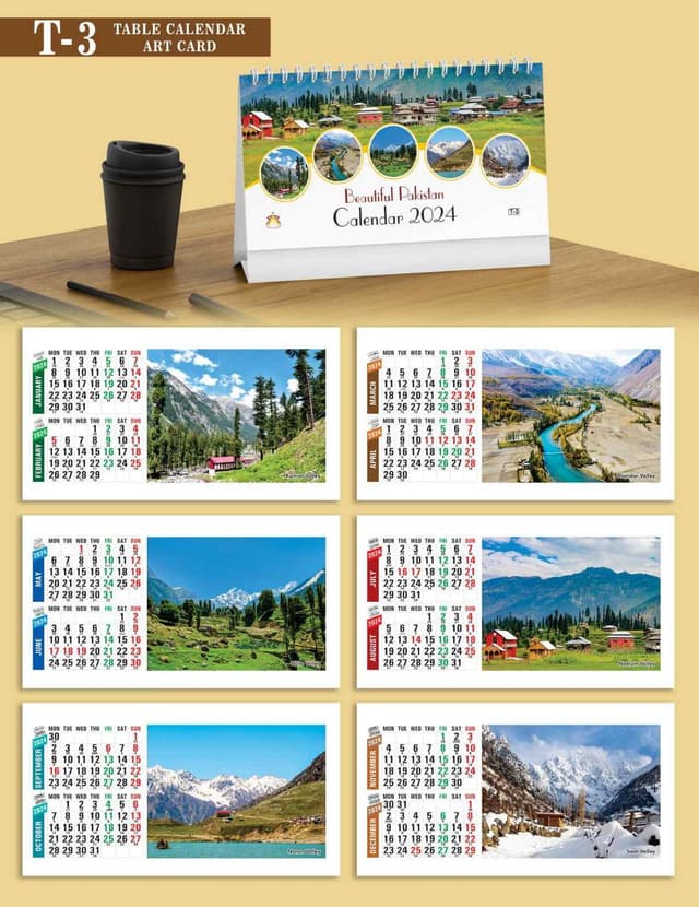 TABLE CALENDAR NO T-3