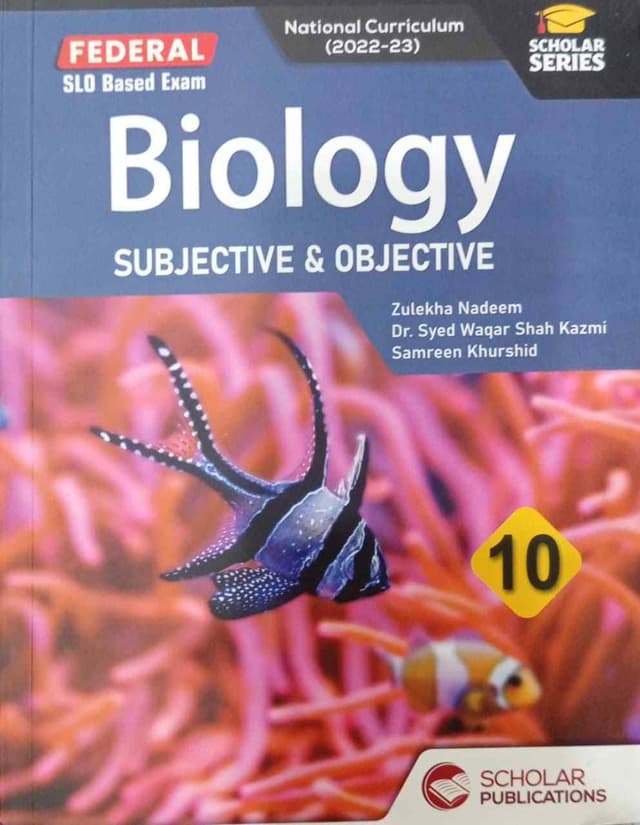 SCHOLAR SERIES BIOLOGY SUB & OBJECTIVE 10