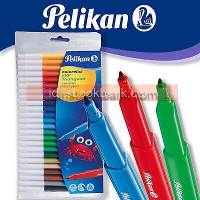 PELIKAN COLORELLA STAR TRIANGULAR 24 PCS