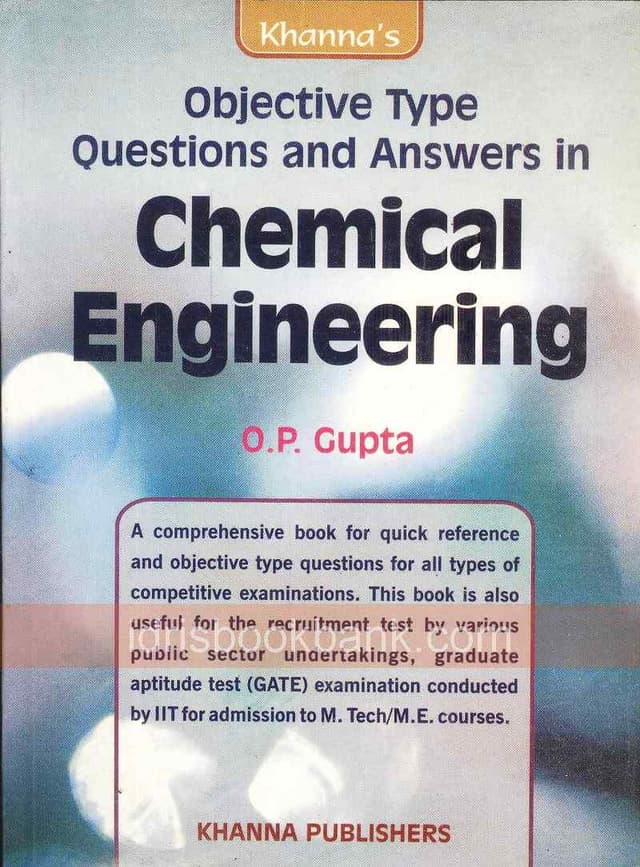 KHANNAS CHEMICAL ENGINEERING OBJ