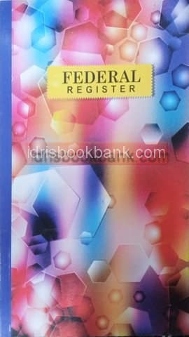 FEDERAL REGISTER RUFF NO 8