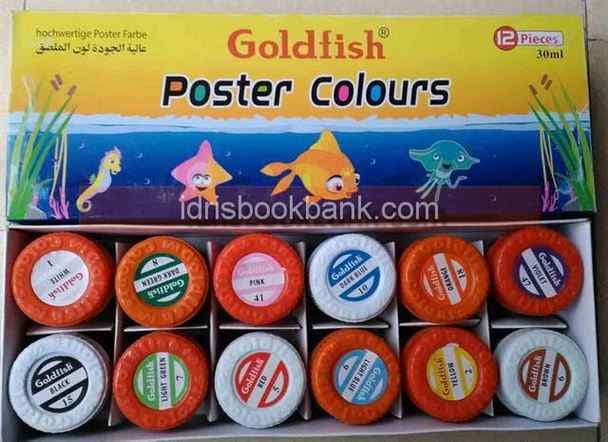 GOLDFISH POSTER COLOURS 12PCS SET