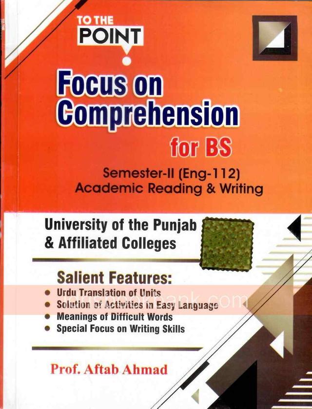 TO THE POINT FOUCUS ON COMPREHENSION FOR BS ENGLISH PART 1