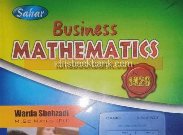 SAHAR BUSINESS MATHEMATICS BS BCOM AD 1429-5405