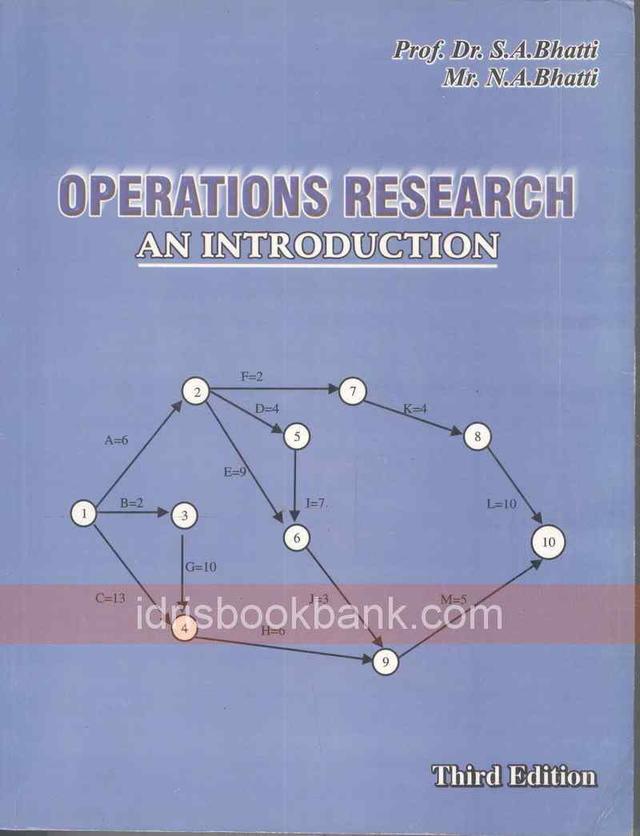OPERATIONS RESEARCH AN INTRODUCTION 3E