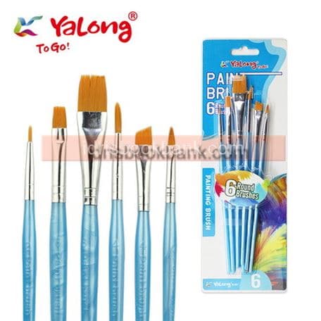 YALONG PAINT BRUSH ARTIST 6 PCS NOYL213718-4
