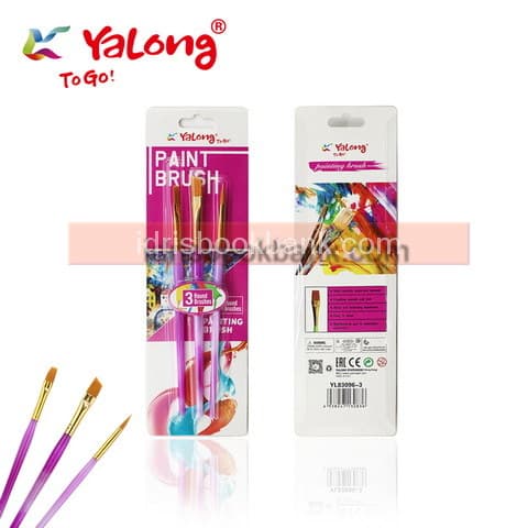 YALONG PAINT BRUSH ARTIST 3PCS YL213709-3