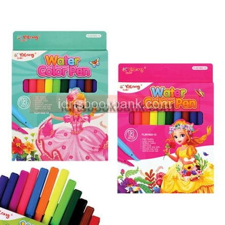 YALONG WATER COLOUR MARKER YL201822-12