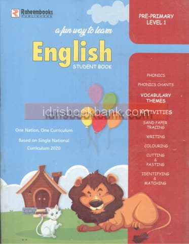 A FUN WAY TO LEARN ENGLISH STUDENT BOOK PRE PRIMARY LVL 1