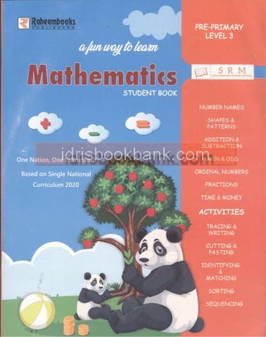 A FUN WAY TO LEARN MATHEMATICS STUDENT BOOK PRE PRIMARY LEVEL 3