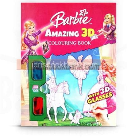 3D COLOURING BOOK BARBIE
