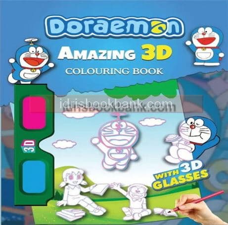 3D COLOURING BOOK DORAEMON